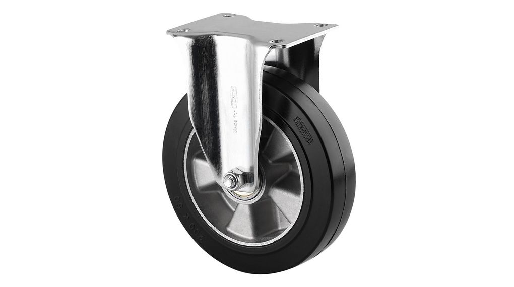 Tente Fixed Castor Wheel, 600kg Capacity, 200mm Wheel