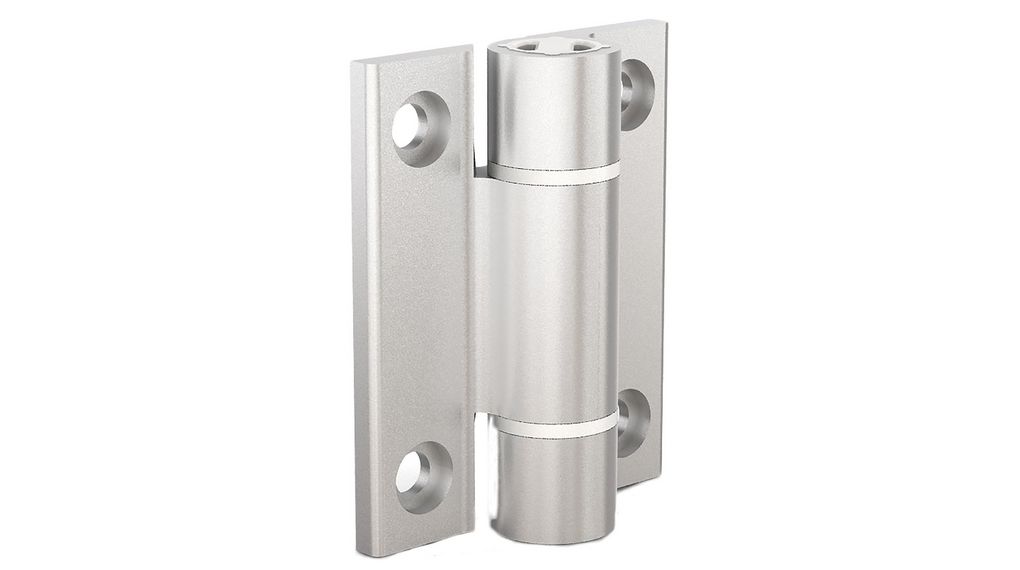 Pinet Aluminium Spring Hinge, Screw Fixing, 67mm x 55mm x 4.5mm, 67mm
