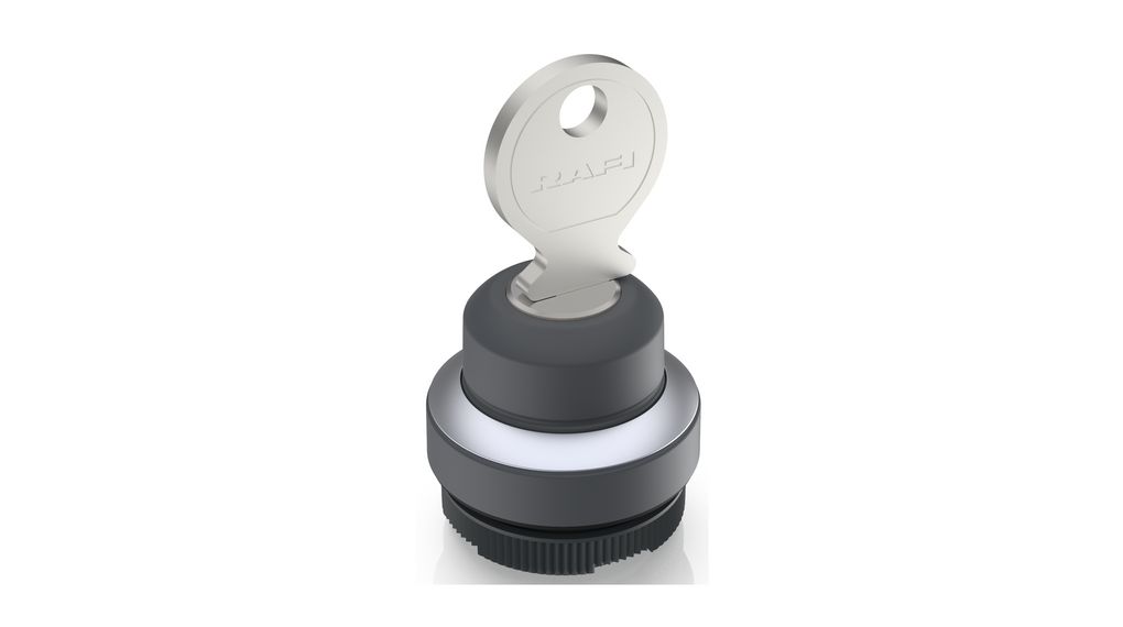 Interruttore Di Emergenza A Chiave Con LED Rosso - Acciaio Inox, 12V, NO/NC/COM, Per Controllo Accessi E Sicurezza