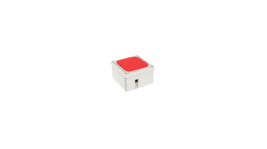 Tactile Switch with Red Lamp 250 mA 35 V Momentary Function 1NO 2.9N Panel Mount RF 15