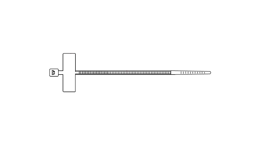 Kabelbinder 100 x 2.5mm, Polyamid, 78N, Natur, Packung à 100 Stück