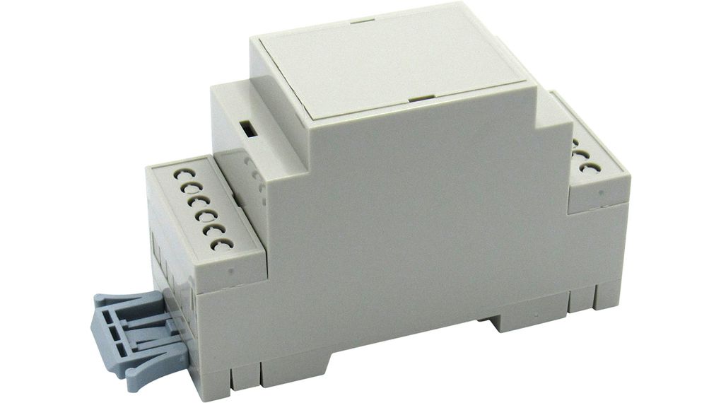 DIN-Rail Module Box 36.3x90.2x57.5mm Grey ABS / Polycarbonate