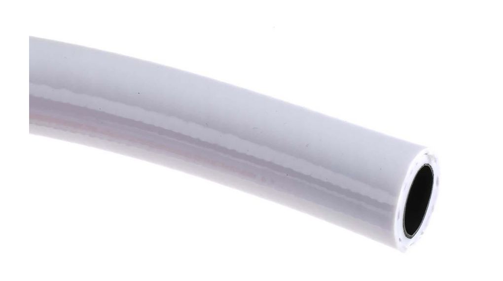 Hose, 10mm, 16mm, Polyvinyl Chloride (PVC), 10bar, 10m, White