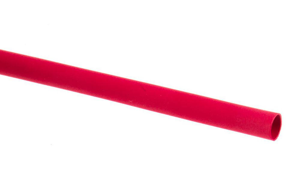 Heat-Shrink Tubing Polyolefin, 1.6 ... 3.2mm, Red, 1.2m