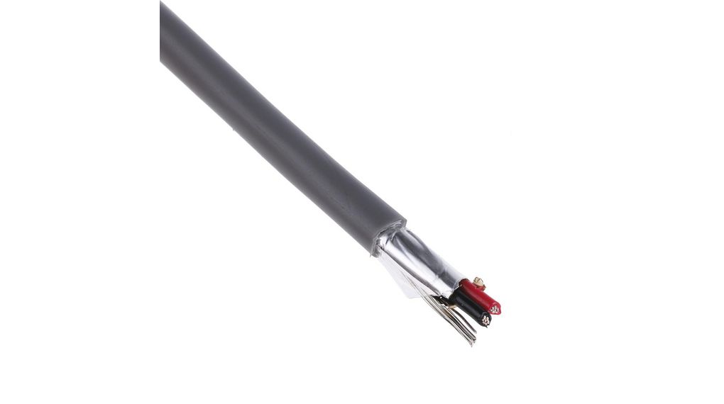 Vícepárový kabel PVC 1x2x0.34mm² Pocínovaná měď Šedá 100m