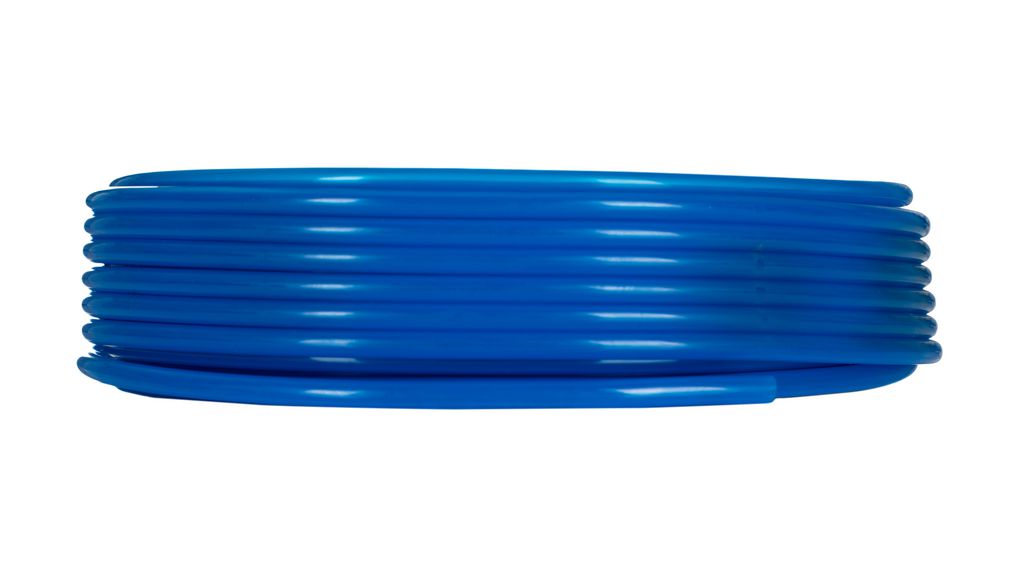 Hose, 4mm, 6mm, Polyurethane, 10bar, Blue, 30m