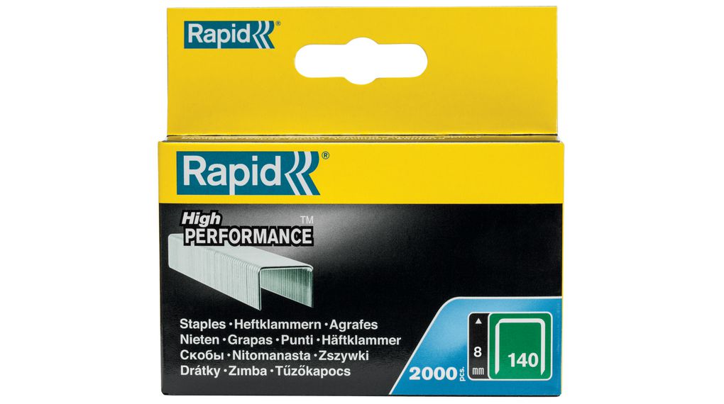 Staples, 140 / 8mm, Pack of 2000 pieces