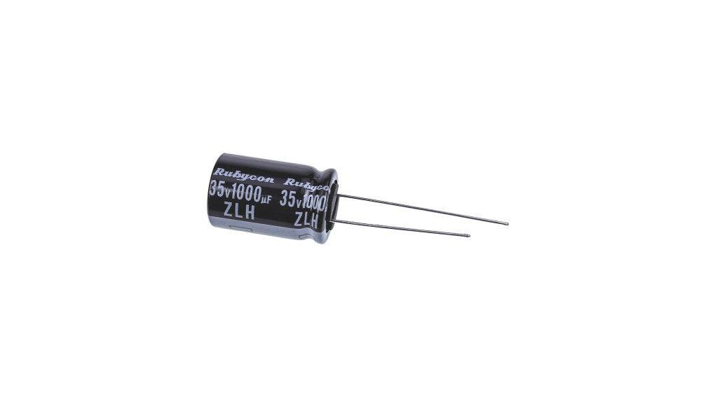 Rubycon 1000uF Aluminium Electrolytic Capacitor 35V dc, Radial, Through Hole - 35ZLH1000MEFC12.5X20