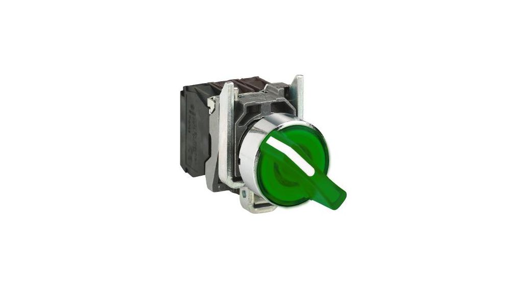 Illuminated Selector Switch, Poles = 2, Positions = 2, 90°, Panel Mount