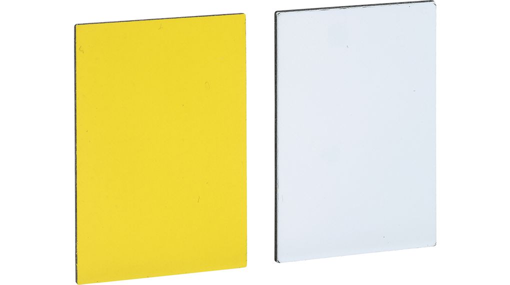 Blank Legend Plate None Rectangular Yellow / White Harmony XB5 / Harmony XB4