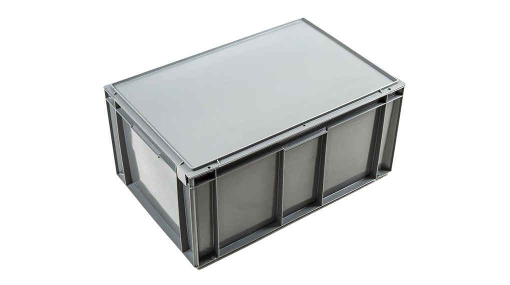 Storage Box, 400x600x291mm, 54l, Polyeten med hög densitet (HDPE), Grå