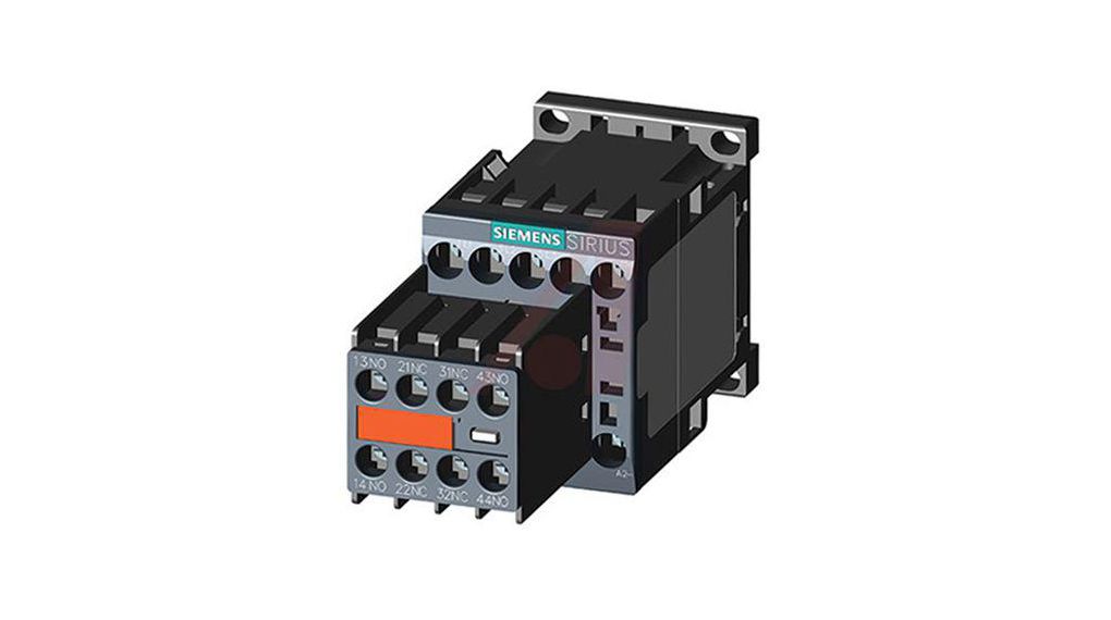 3RT2 Series Contactor, 24 V dc Coil, 3-Pole, 12 A, 5.5 kW, 3NO, 400 V ac
