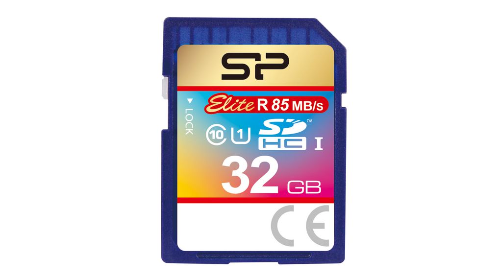 Memory Card, SD, 8GB, 85MB/s, 15MB/s, Blue