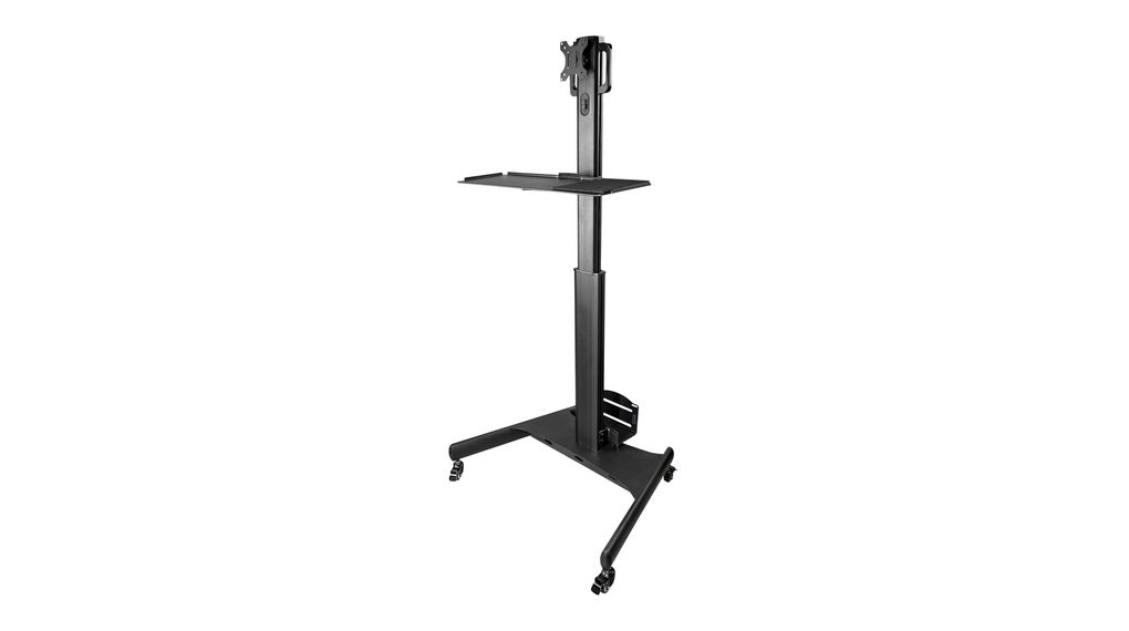 Mobile Workstation Cart with Monitor Mount, CPU/PC Holder, Keyboard Tray, 850 x 645mm x 1.4m, 8kg