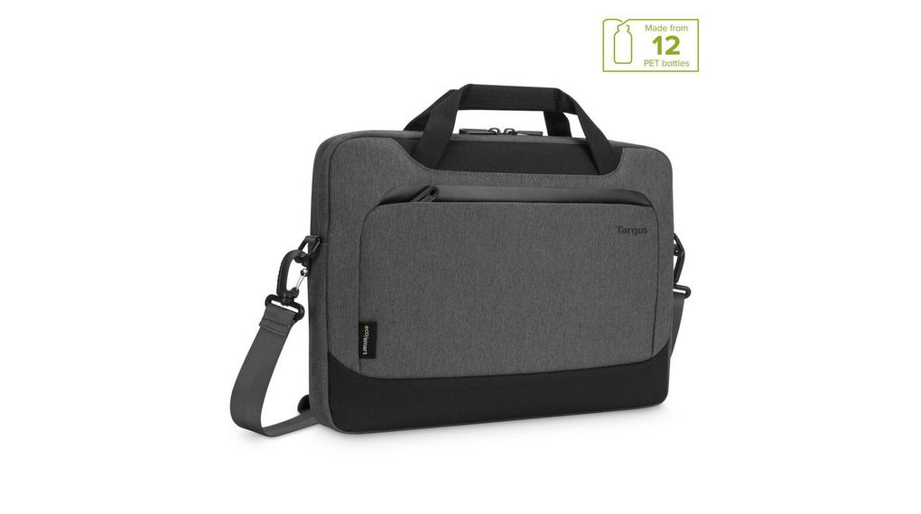 Notebook Bag, Shoulder Strap, 14" (35.6 cm), Cypress EcoSmart, Grey