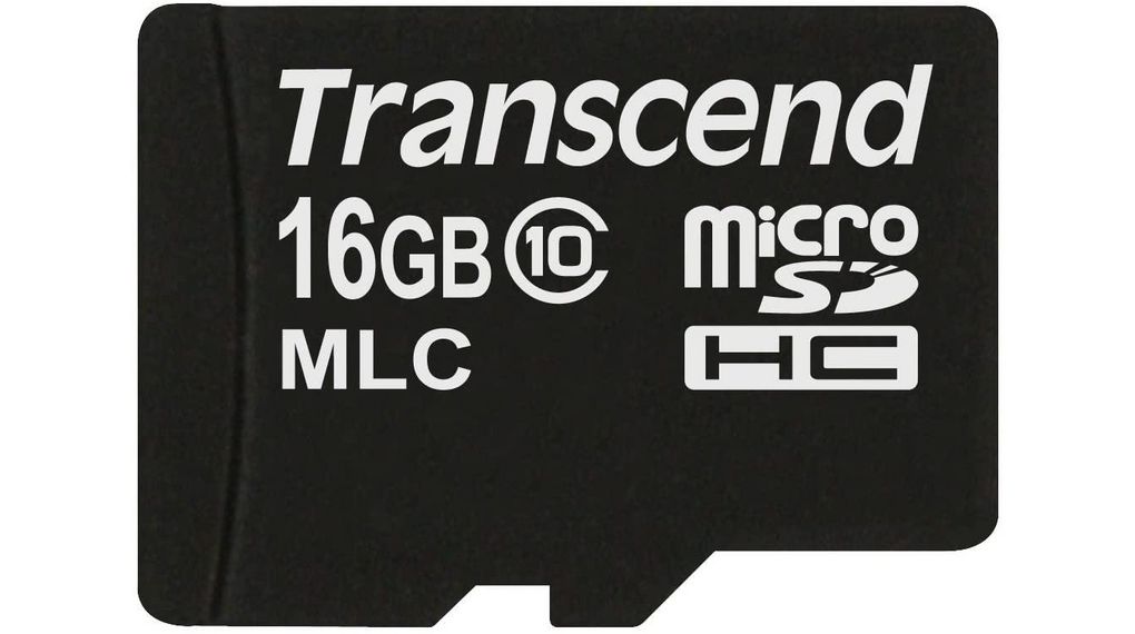 Memory Card, microSD, 16GB, 24MB/s, 22MB/s, Black