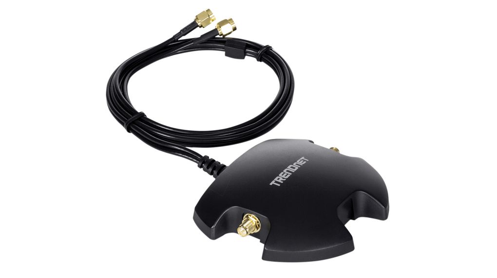 Dubbel antennmonteringsbas, RP-SMA hane / RP-SMA hona