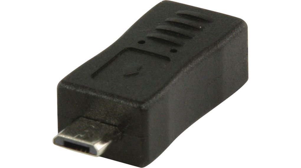 Adapter, USB Micro-B 2.0 Plug - USB Mini 5-Pin Socket