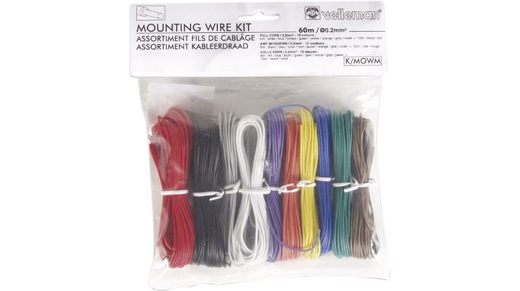 Solid Wire PVC 0.2mm² Multicolour