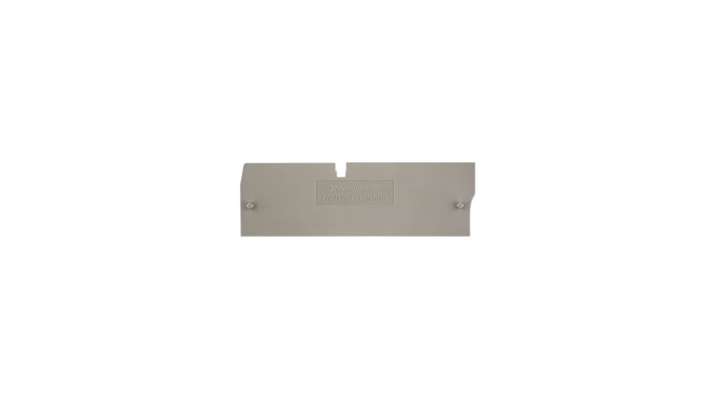 Endplatte, Dunkles Beige, 85.4 x 2.5mm, Packung à 50 Stück