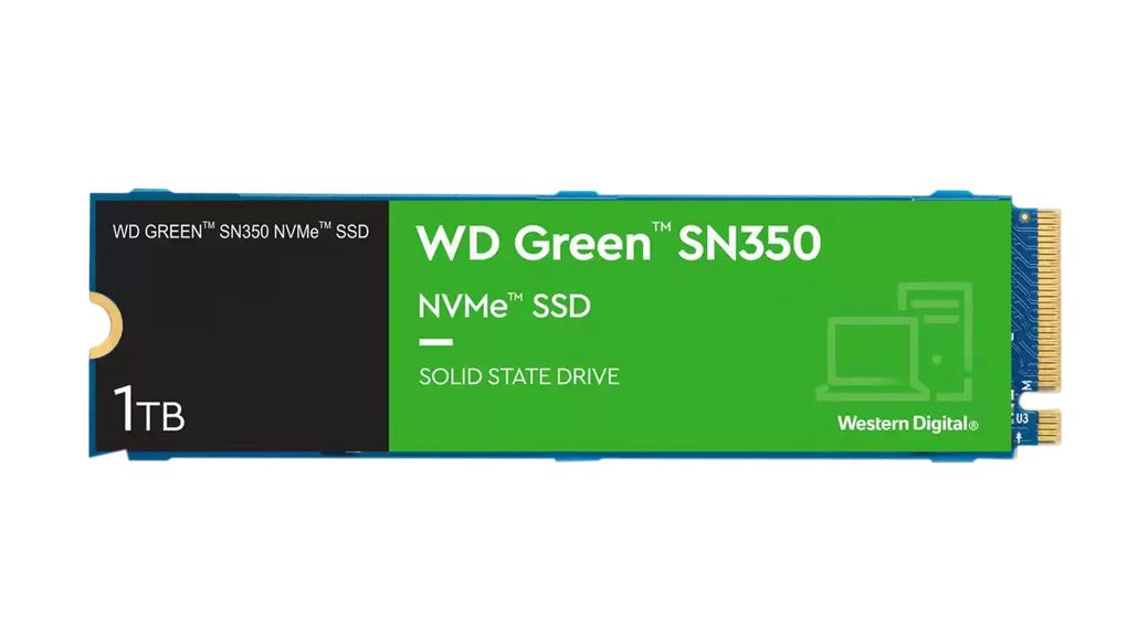 SSD, WD Green SN350, M.2 2280, 1TB, NVMe / PCIe 3.0 x4