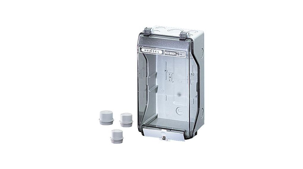 HENSEL KG Series Grey Polystyrene Junction Box, IP55, IP66, 95 x 101 x 205mm