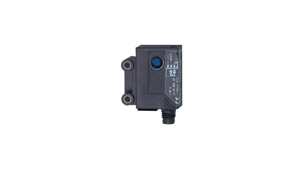 ifm electronic Retroreflective Photoelectric Sensor, Square Sensor, 8 m Detection Range IP67