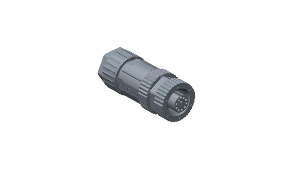 Industrial Circular Connector, 3 Contacts, Threaded, M12 Connector, Socket, Female, IP68, M Series, Fiche, 3 Contacts, IP68