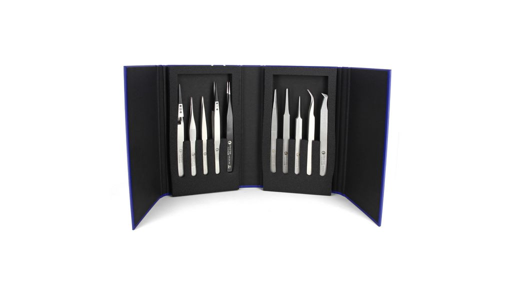 ideal-tek 180 mm, Pointed, Straight, Tweezer Set