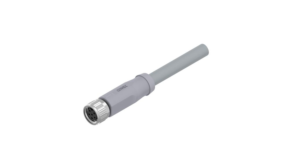 Female 6 way Actuator/Sensor Cable, 3 m Conducteurs, 3m, IP67, Gris