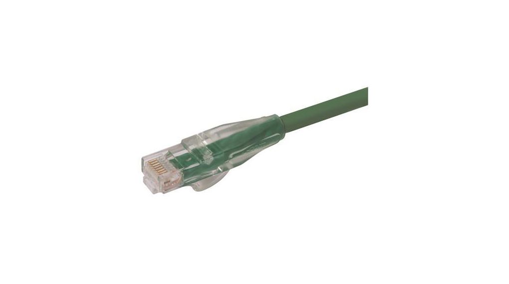 TRD, Green RJ45 to Male RJ45 Male, Unshielded Polyvinyl Chloride Sheath Groen