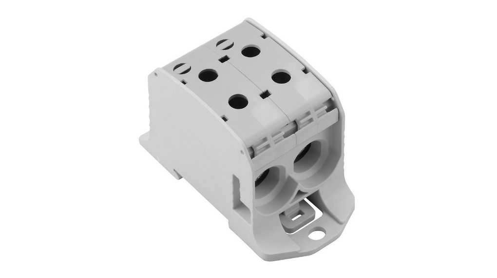 Weidmüller 2502700000 WPD Series Light Grey, 10 → 95mm², 1-Level, Screw Termination, ATEX, IECEx Poler