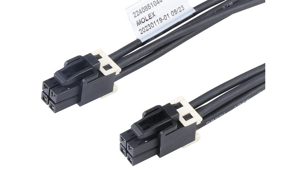 2240851044 | Molex 4 Way Female Mini-Fit Max to 4 Way Female Mini Fit ...