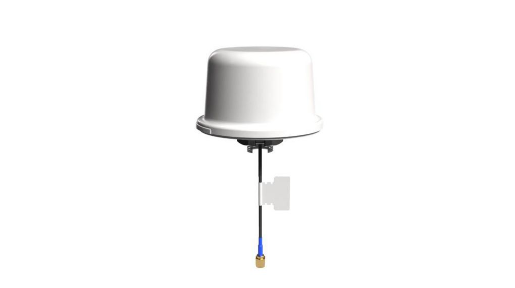 XAHP.60.W.301111 Round Multi-Band Antenna with SMA Connector, GPS