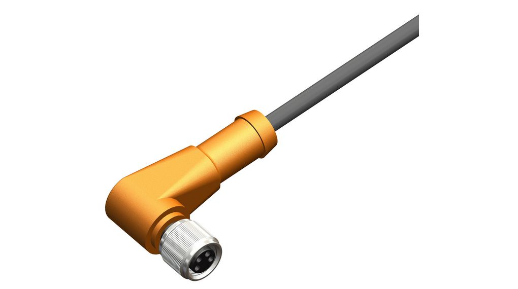 Right Angle Female 4 way M8 to Unterminated Sensor Actuator Cable, 2m Conducteurs