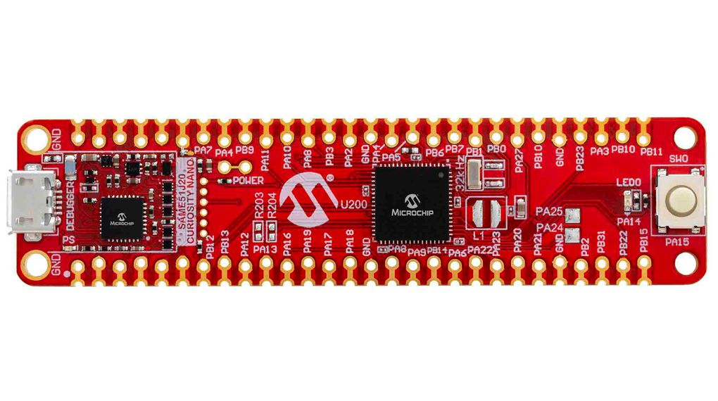 Microchip SAM E51 Curiosity Nano Evaluation Kit MCU Development Board EV76S68A
