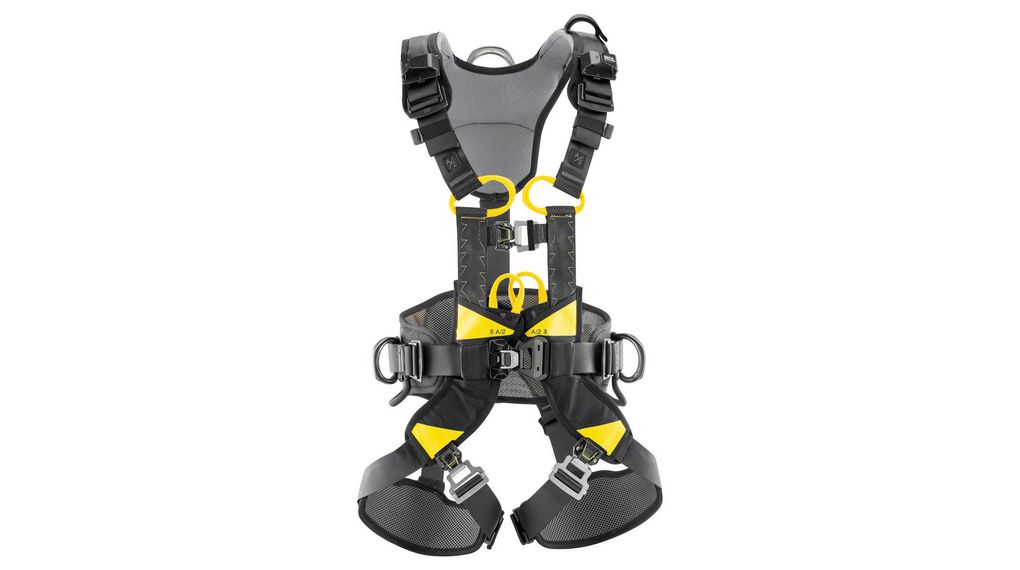 Petzl C072BA00 Front, Rear, Centre Waist, Side Attachment Fall Arrest Harness, 100kg Max