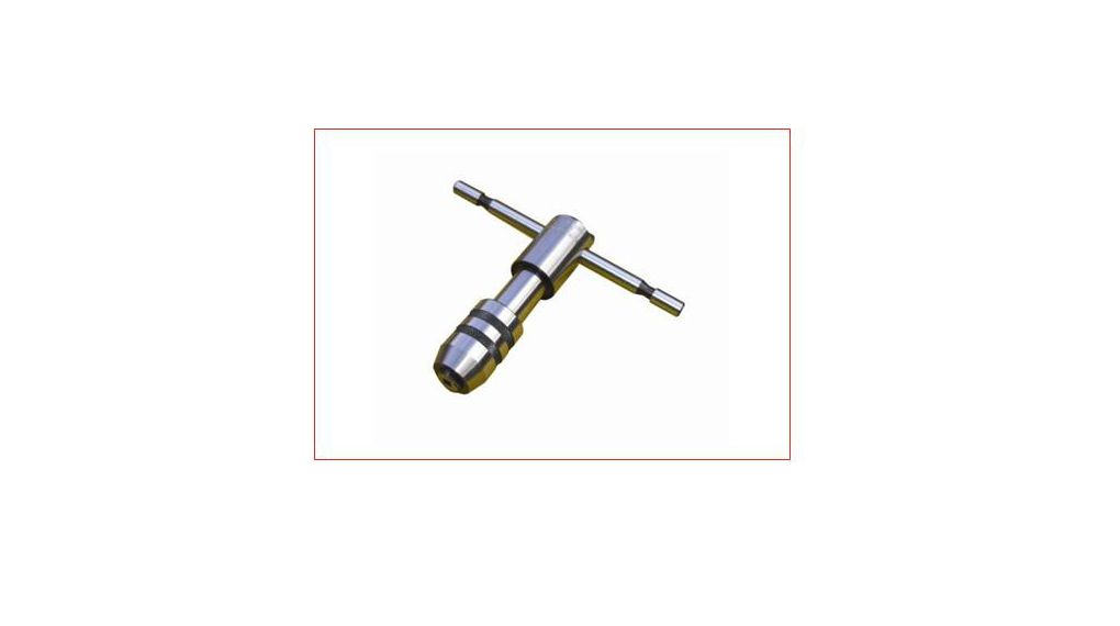 T-Handle Tap Wrench Tap Wrench Steel M1.5 → M4, 105mm, Steel