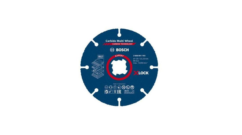 Bosch X Lock Silicon Carbide, 115 mm x 1 mm Thick, Very Fine Grade