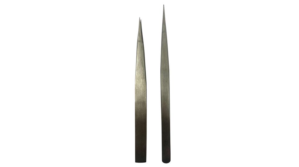 130 mm, 140 mm, Low Carbon Austenitic Steel, Fine, Tweezer Set