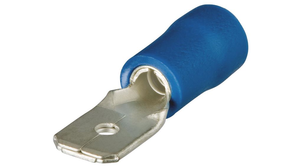 Knipex 97 99 1 Blue Insulated Plug Spade Connector, 100 ST