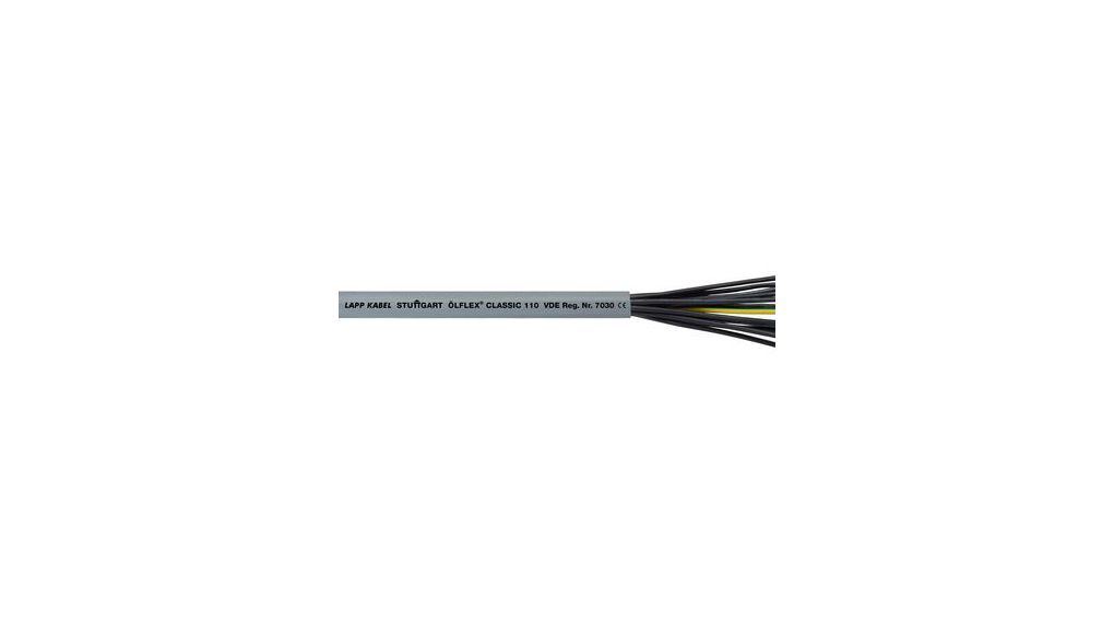 Lapp Flexible Multicore 1.5 mm² 12 Core Power Cable, Grey Polyvinyl Chloride PVC, 100m