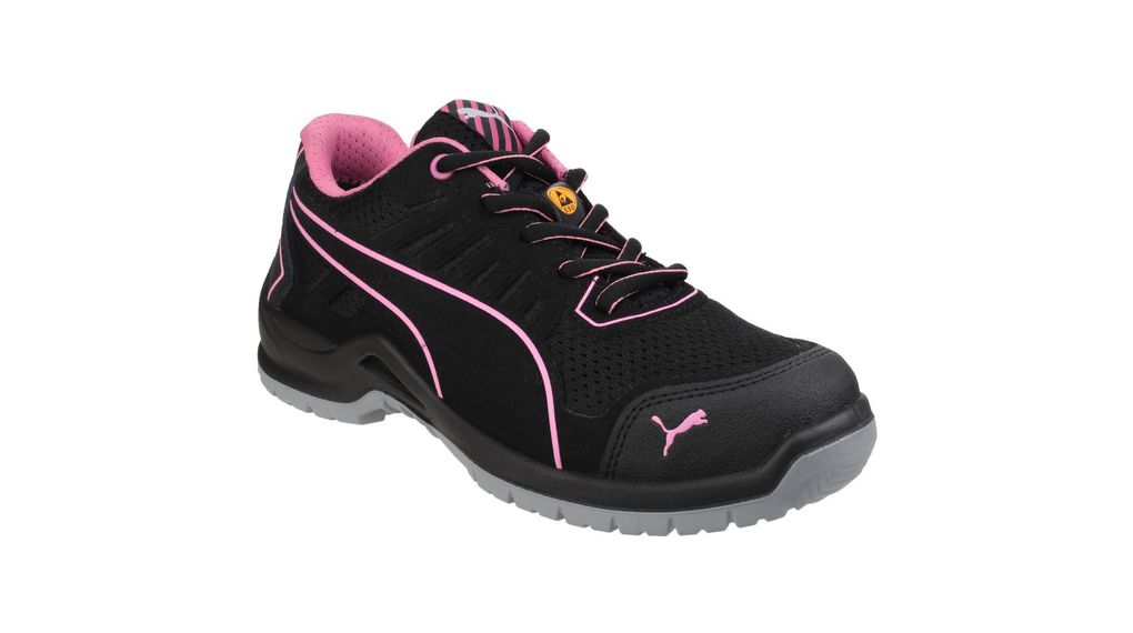 Puma Safety FUSE TC PINK Unisex Black/Pink Steel Toe Capped Safety Shoes, UK 5, EU 38