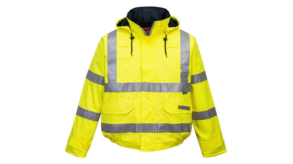 S773 Yellow Unisex Hi Vis Bomber Jacket, 2XL, 2XL, Gelb