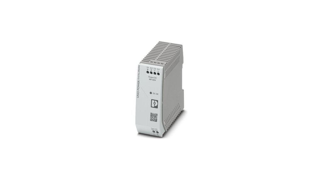 Phoenix Contact UNO POWER DIN Rail Power Supply, 100 → 240V ac ac Input, 48V dc dc Output, 1.25A Output, 60W