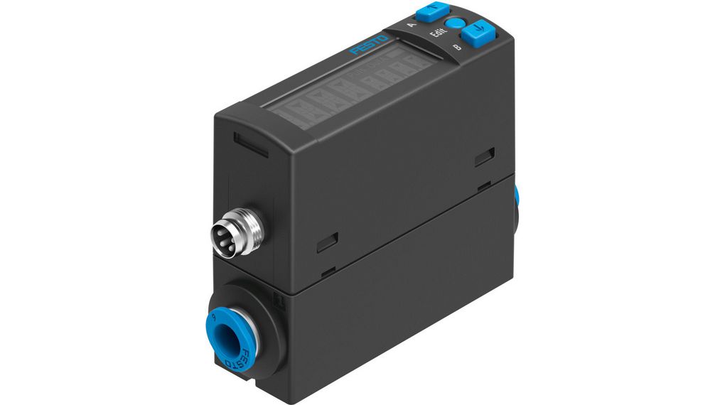 Festo SFAH Series Flow Sensor for Air, 0.1 l/min Min, 5 L/min Max Air 5L/min 26V IP40