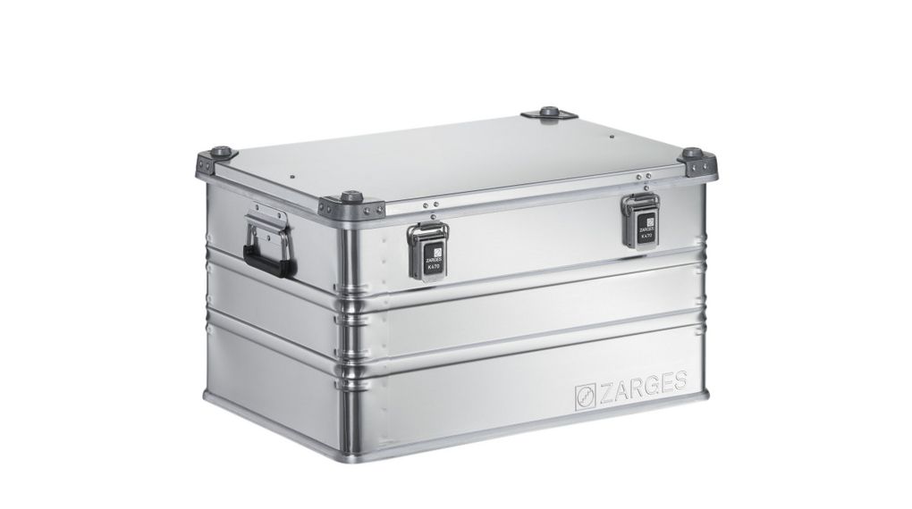 Transit Case, 740x510x410mm, 71kg, Aluminium, Silber