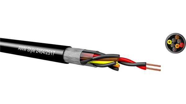 8 X X | Kabeltronik Multicore-kabel, CY-kobberskærm, PVCx 0.09mm², Sort | Elfa Distrelec Danmark