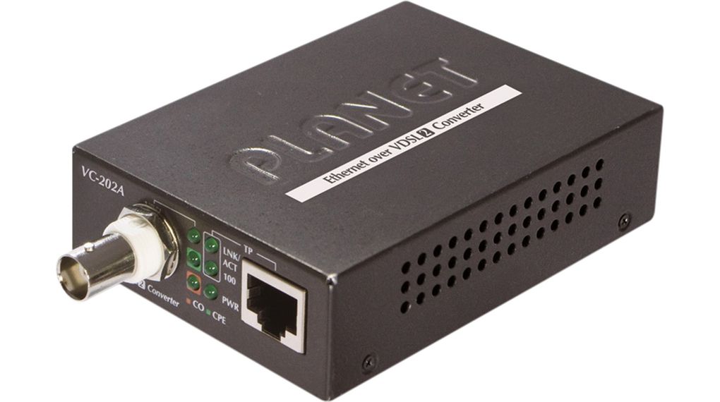 Media Converter, Ethernet - Coaxial, Fibre Ports