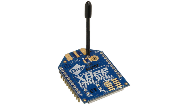 Modul XBee® pro průchozí montáž 2.4 GHz 6.3 mW, drátová anténa